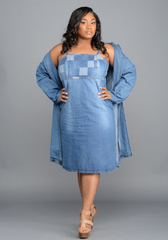 The Patchwork Denim Dress